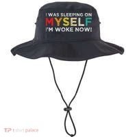 I Was Sleeping On Myself I'm Woke Now Bucket Hat thumb 0