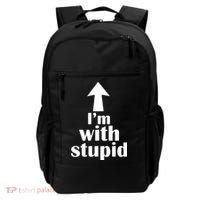 I'm With Stupid Up Arrow Funny Backpack thumb 0