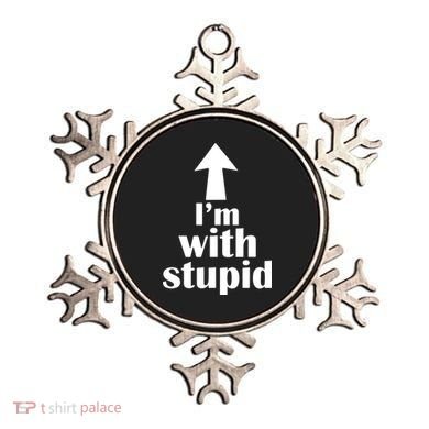 I'm With Stupid Up Arrow Funny Ornament