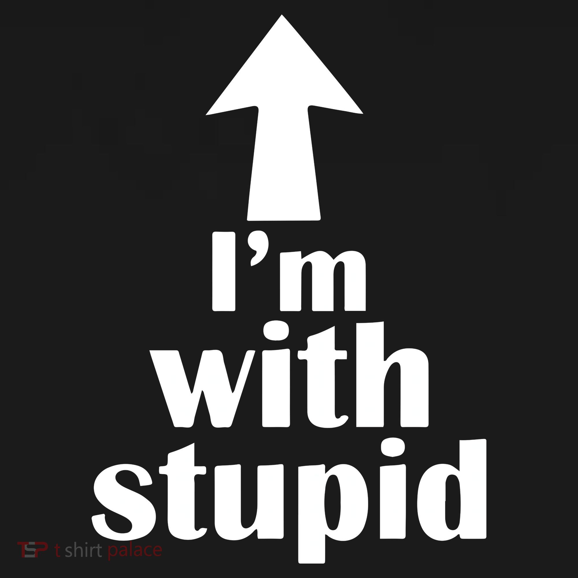 I'm With Stupid Up Arrow Funny Ornament