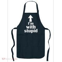 I'm With Stupid Up Arrow Funny Apron thumb 0