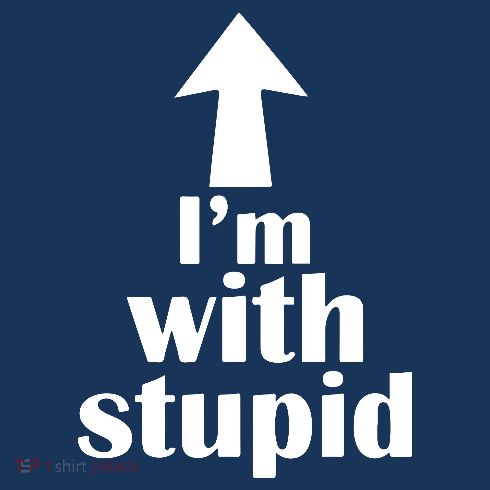 I'm With Stupid Up Arrow Funny Coaster