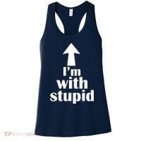 I'm With Stupid Up Arrow Funny Women's Tank Top thumb 0