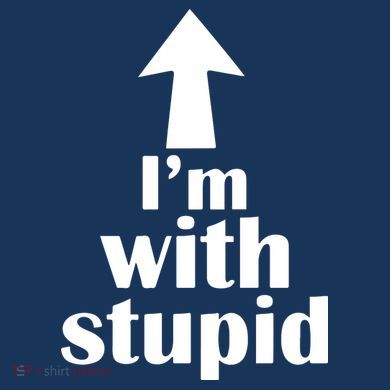 I'm With Stupid Up Arrow Funny Tank Top