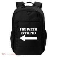 I'm With Stupid Arrow Pointing Left Funny I'm With Stupid Backpack thumb 0