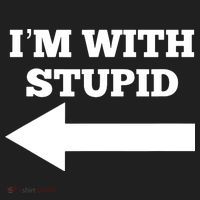I'm With Stupid Arrow Pointing Left Funny I'm With Stupid Hat thumb 2
