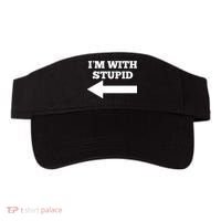 I'm With Stupid Arrow Pointing Left Funny I'm With Stupid Visor thumb 0