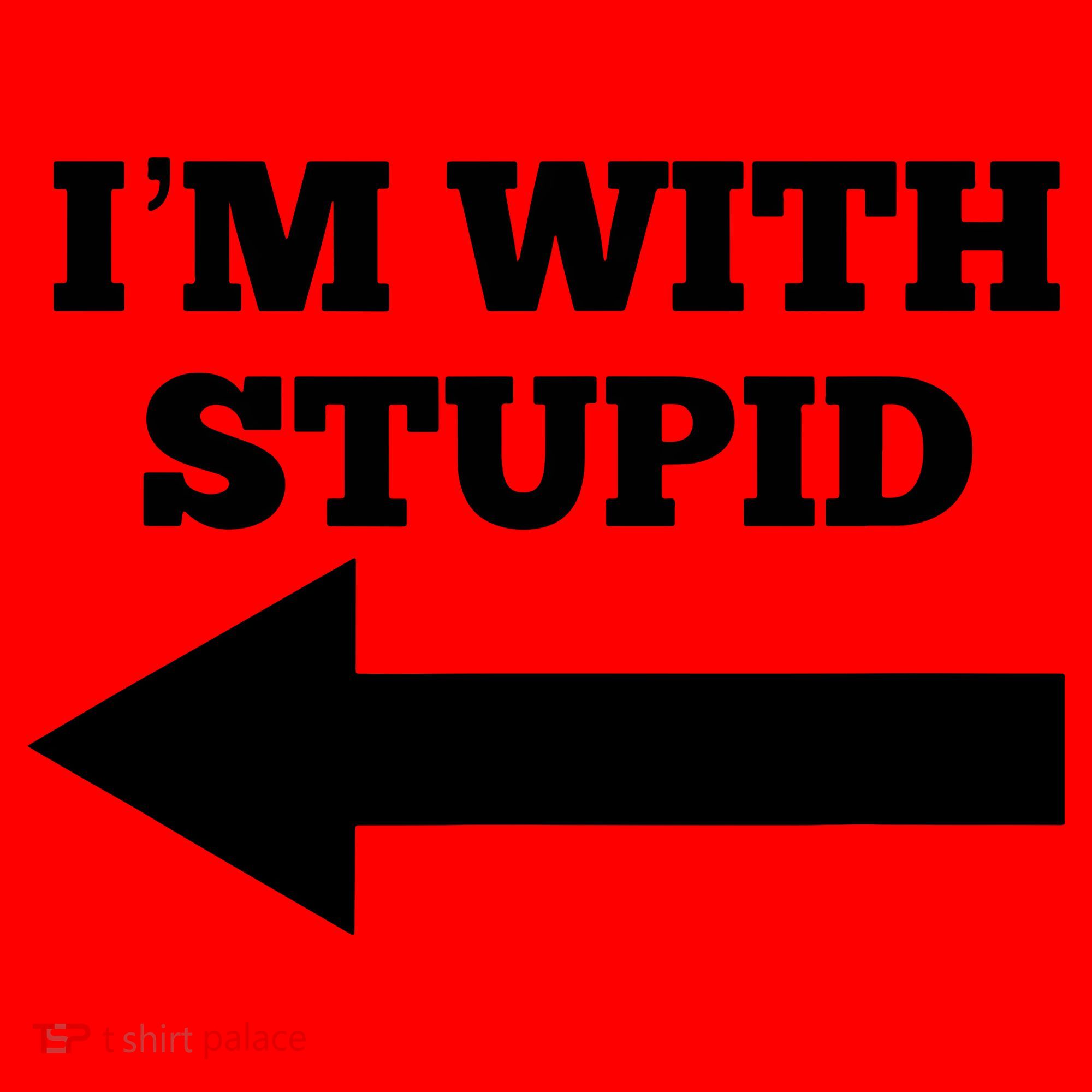 I'm With Stupid Arrow Pointing Left Funny I'm With Stupid Santa Hat