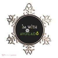 I'm With The Avocado Toast Funny Halloween Costume Gift Ornament thumb 0
