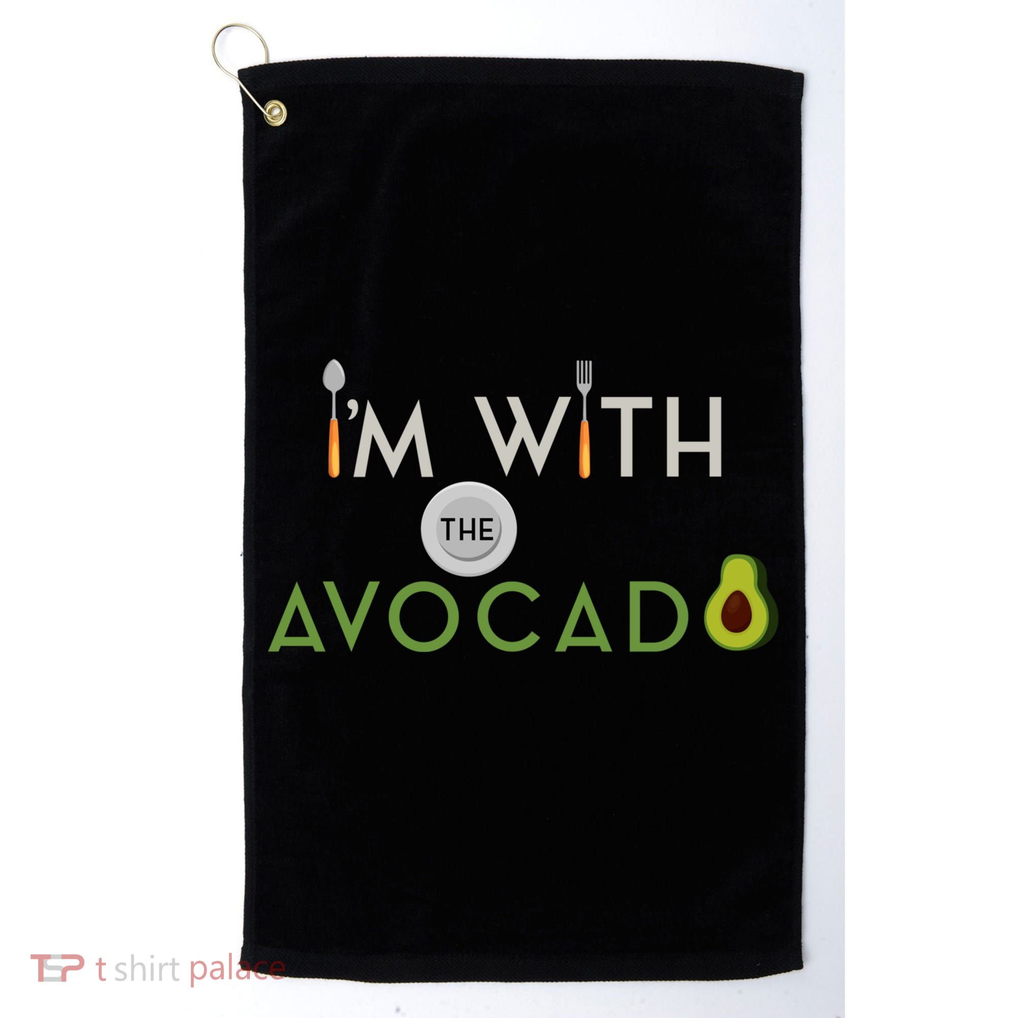 I'm With The Avocado Toast Funny Halloween Costume Gift Golf Towel