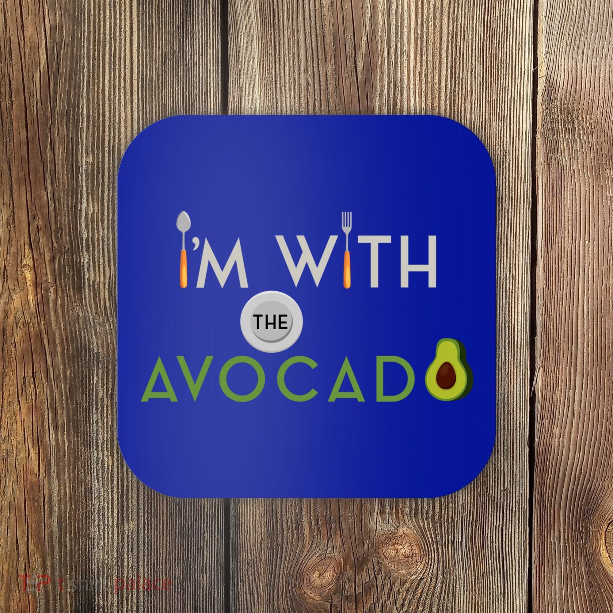 I'm With The Avocado Toast Funny Halloween Costume Gift Coaster