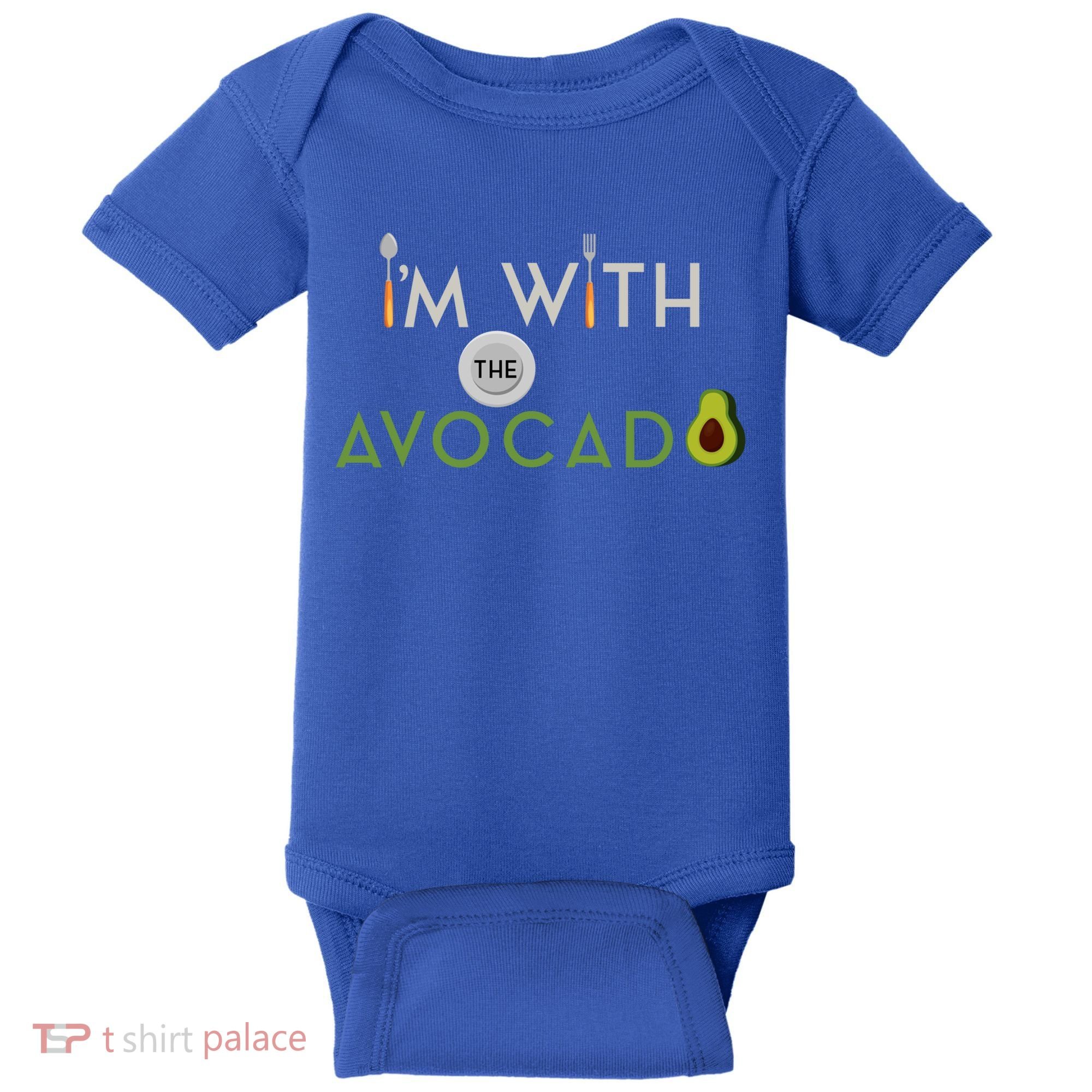 I'm With The Avocado Toast Funny Halloween Costume Gift Baby Bodysuit