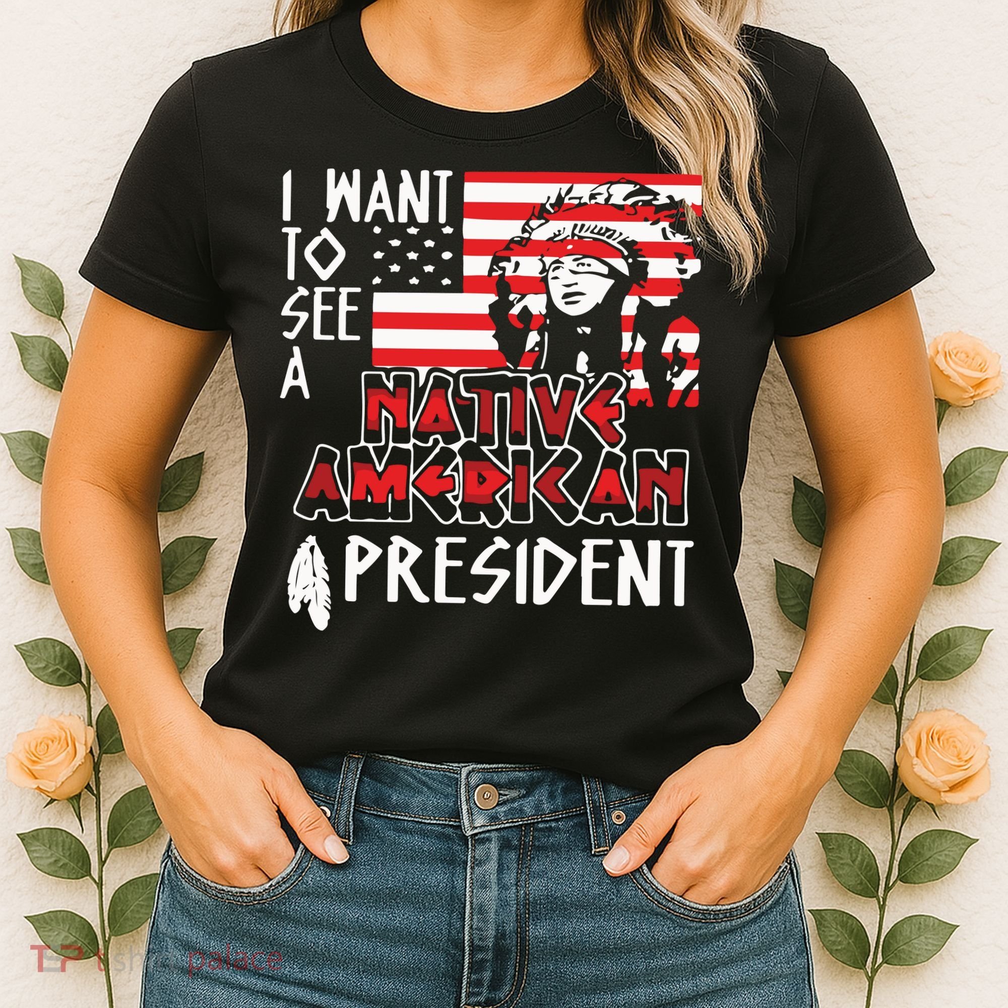 I Want To See A Native American President Native Women's T-Shirt