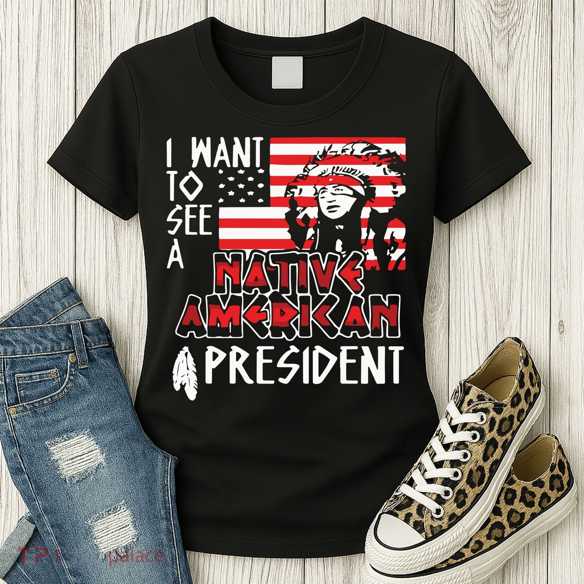 I Want To See A Native American President Native Women's T-Shirt