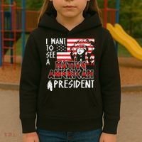 I Want To See A Native American President Native Kids Hoodie thumb 3