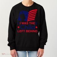 I Was The Child Left Behind Us Flag Women's Sweatshirt thumb 0