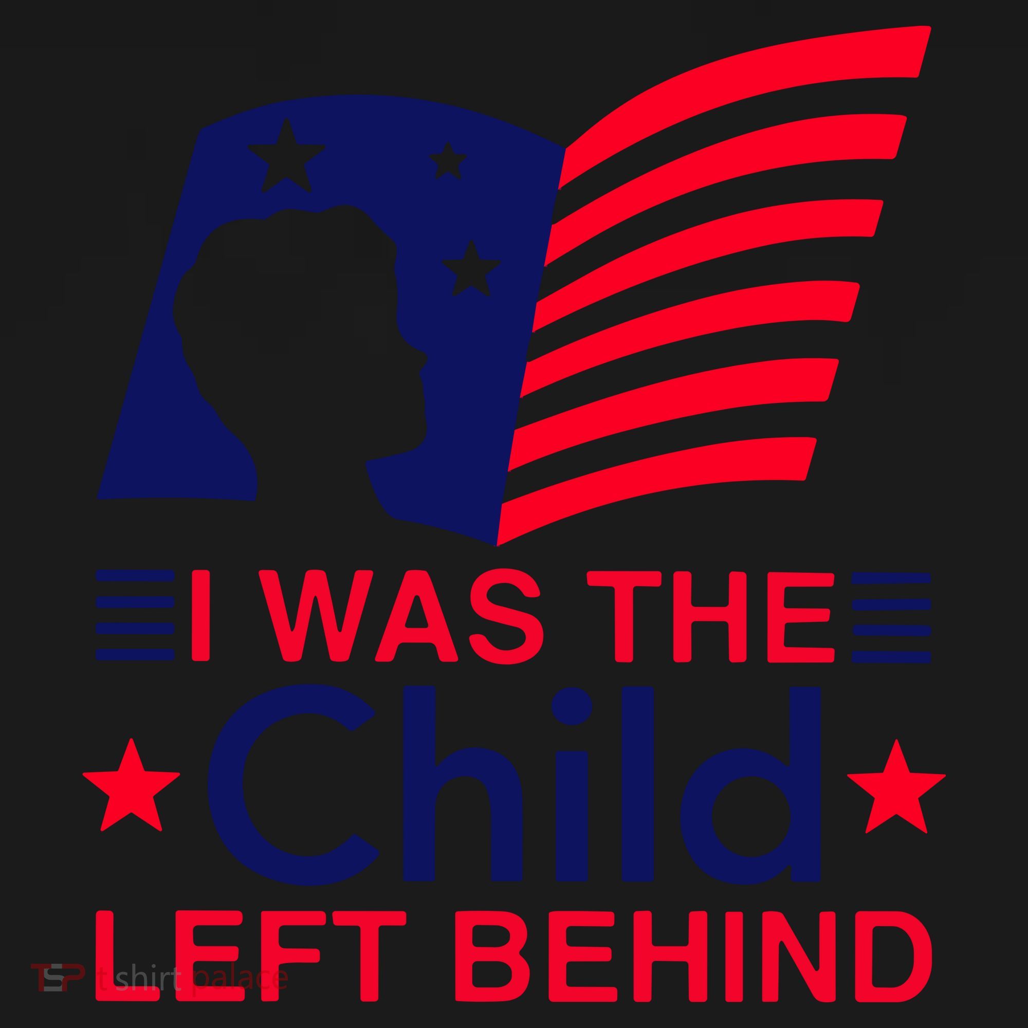 I Was The Child Left Behind Us Flag Coaster