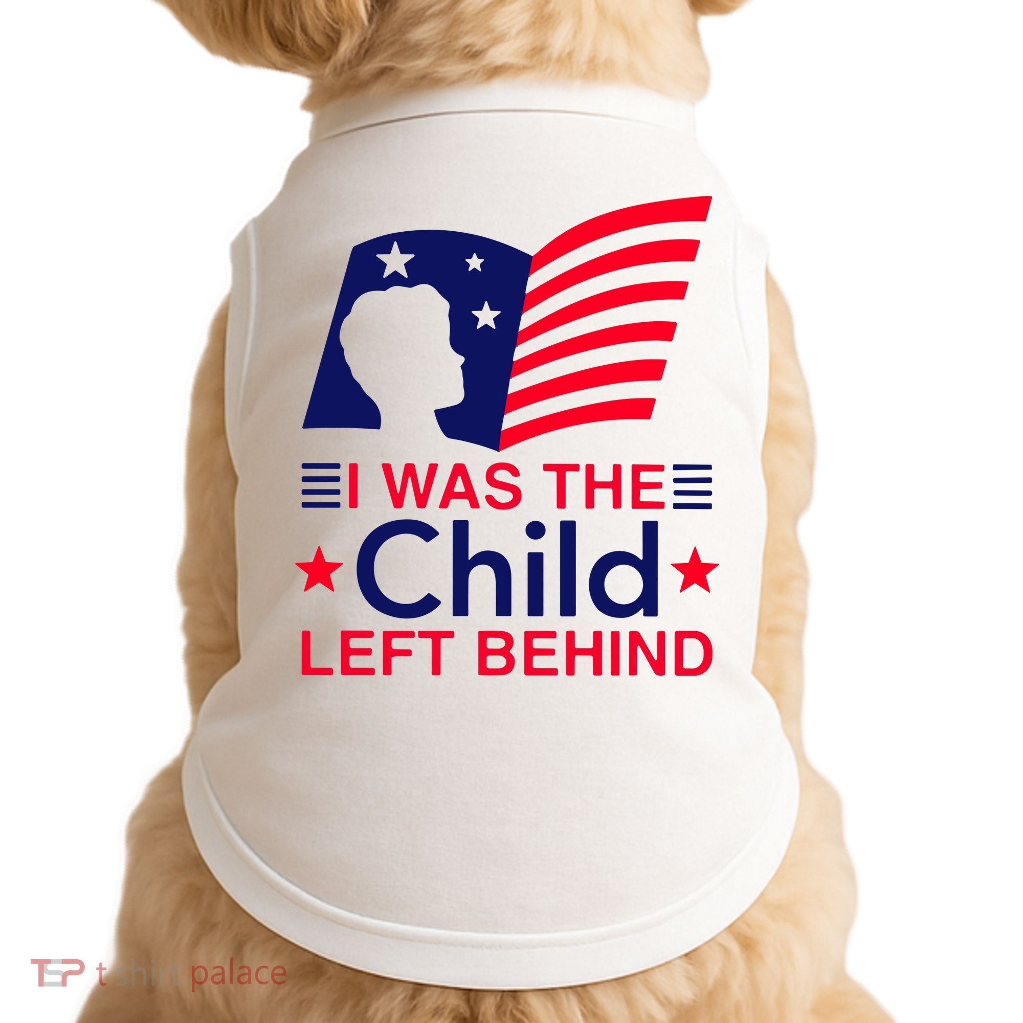 I Was The Child Left Behind Us Flag Doggie Tank