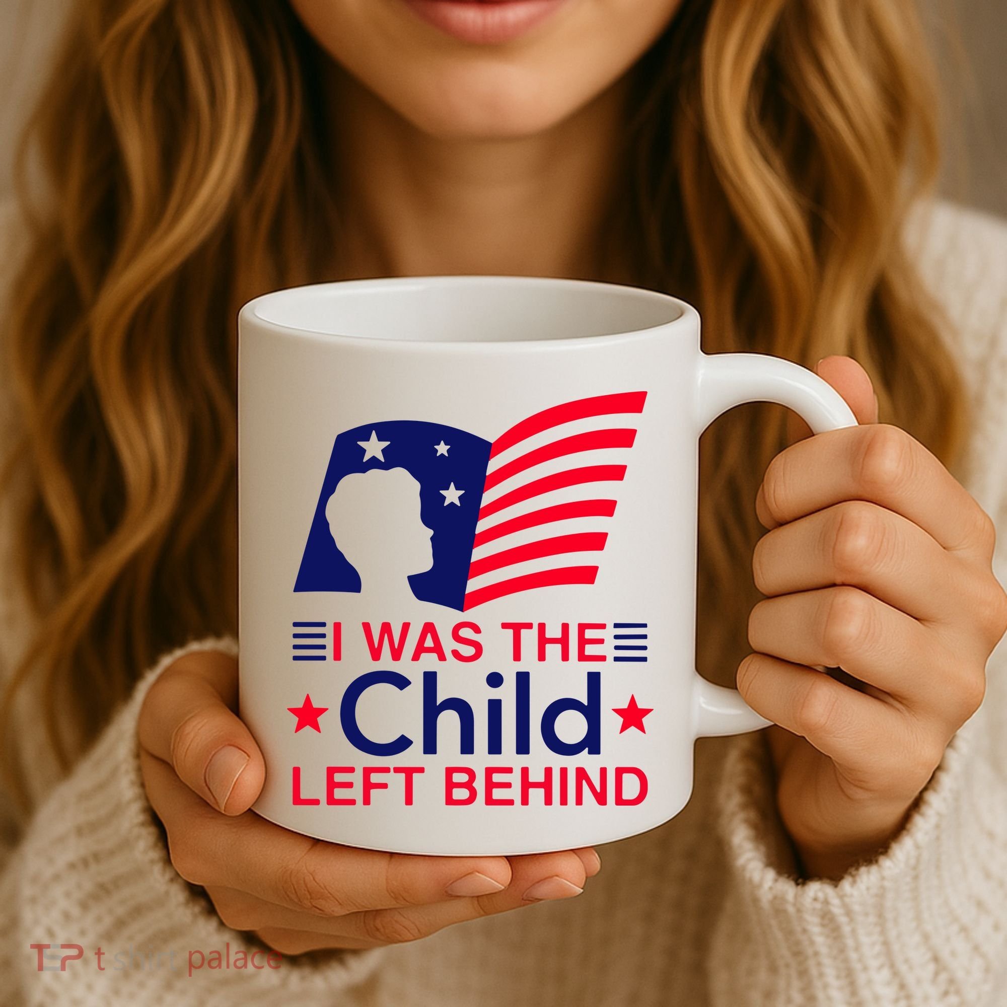 I Was The Child Left Behind Us Flag Coffee Mug