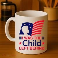 I Was The Child Left Behind Us Flag Coffee Mug thumb 4