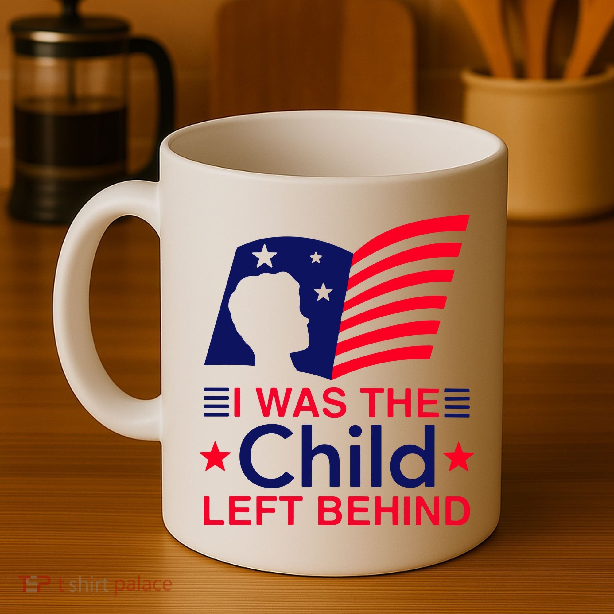 I Was The Child Left Behind Us Flag Coffee Mug
