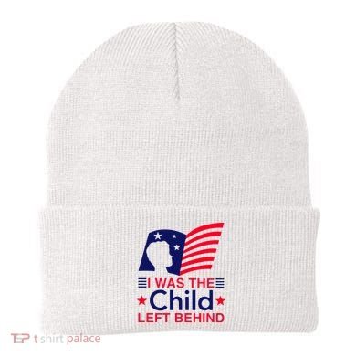I Was The Child Left Behind Us Flag Beanie