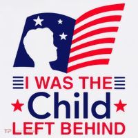 I Was The Child Left Behind Us Flag Women's Hoodie thumb 2