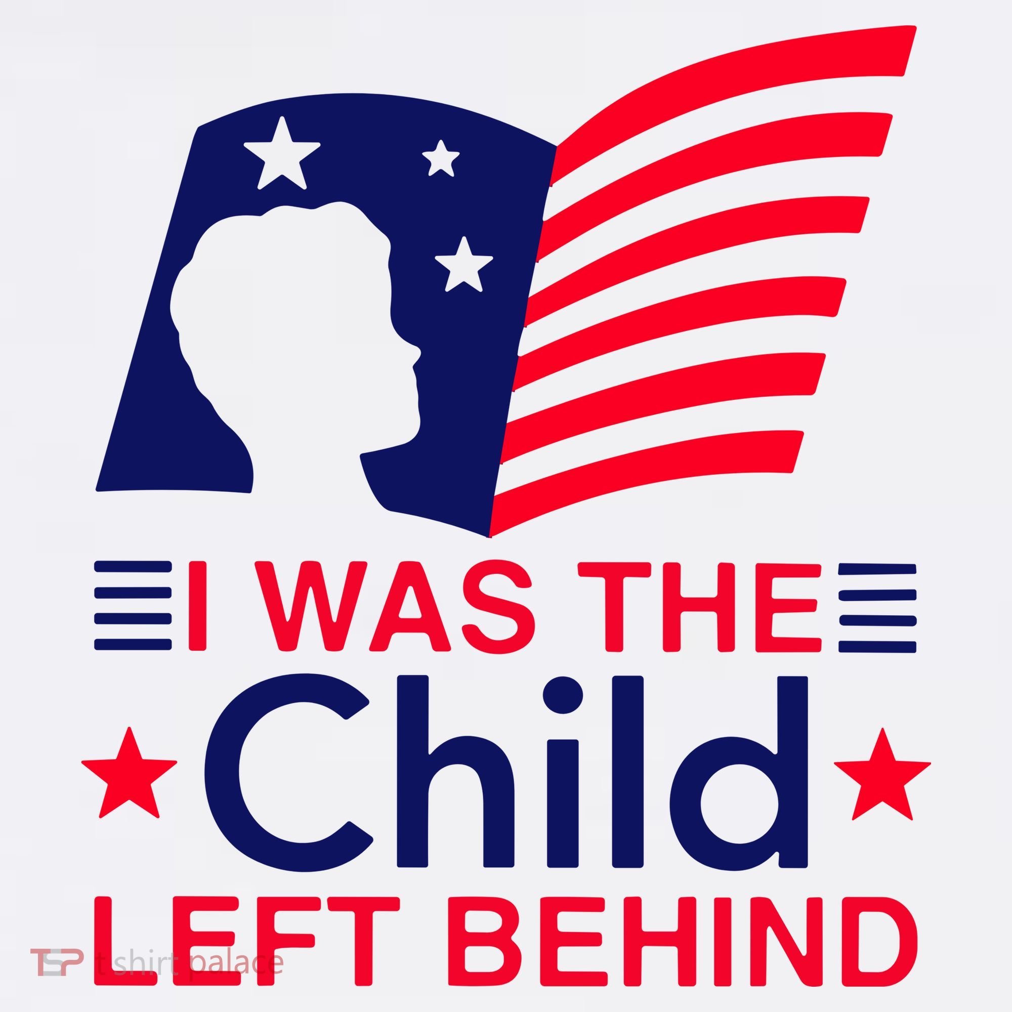 I Was The Child Left Behind Us Flag Women's Hoodie