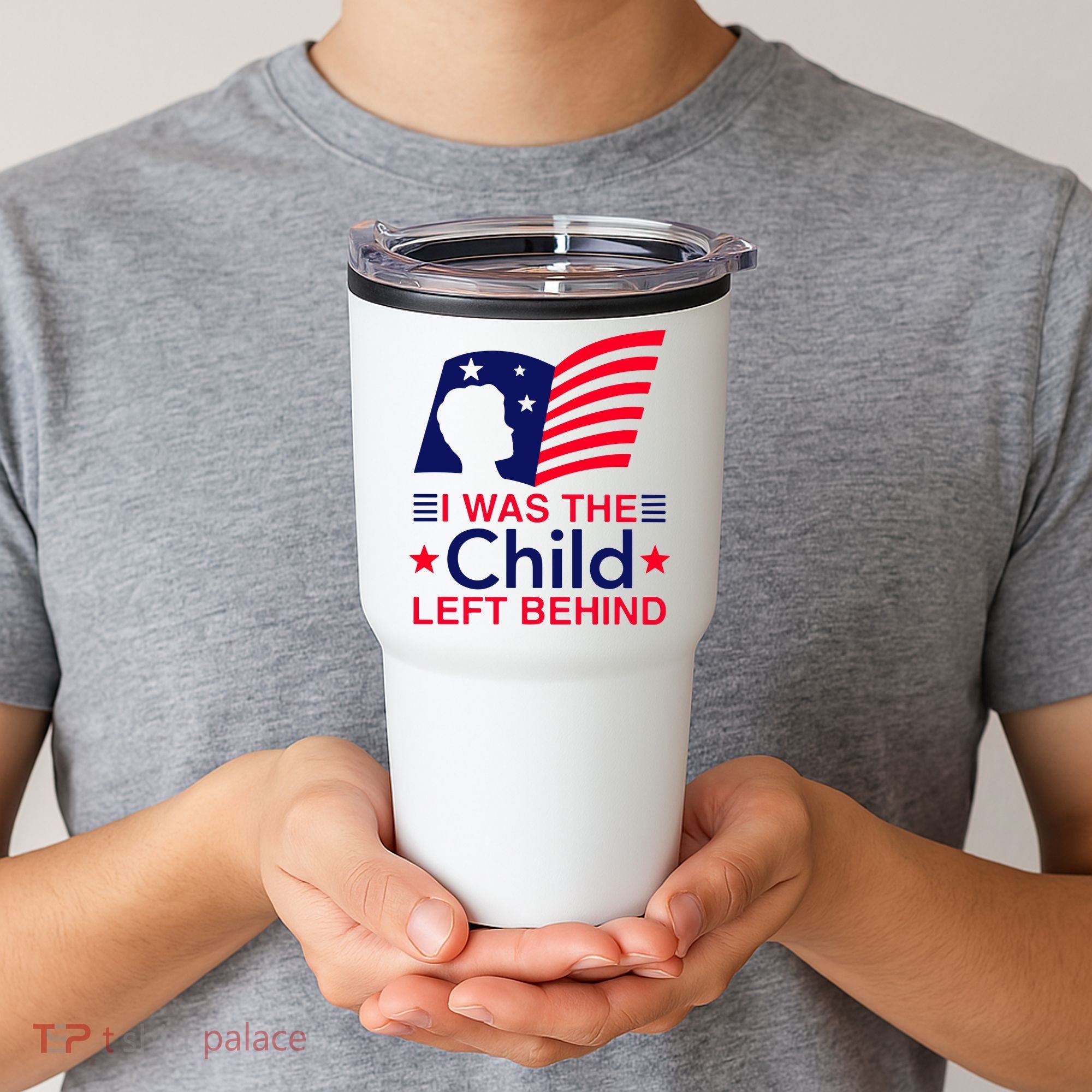 I Was The Child Left Behind Us Flag Tumbler