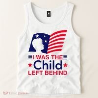 I Was The Child Left Behind Us Flag Tank Top thumb 2