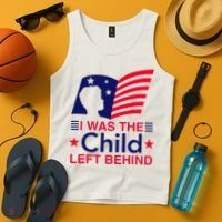 I Was The Child Left Behind Us Flag Tank Top thumb 4