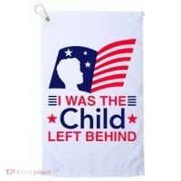 I Was The Child Left Behind Us Flag Golf Towel thumb 0