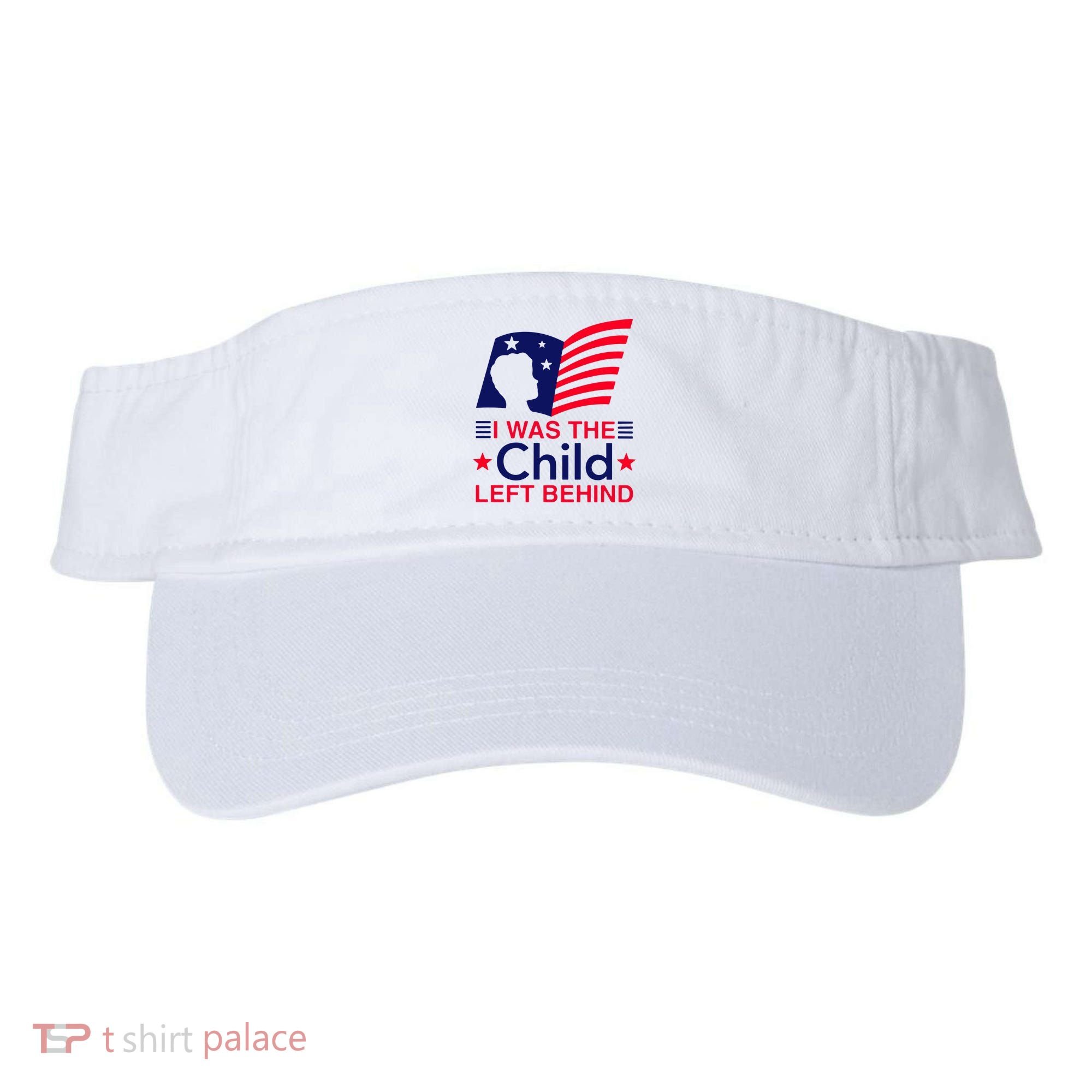 I Was The Child Left Behind Us Flag Visor