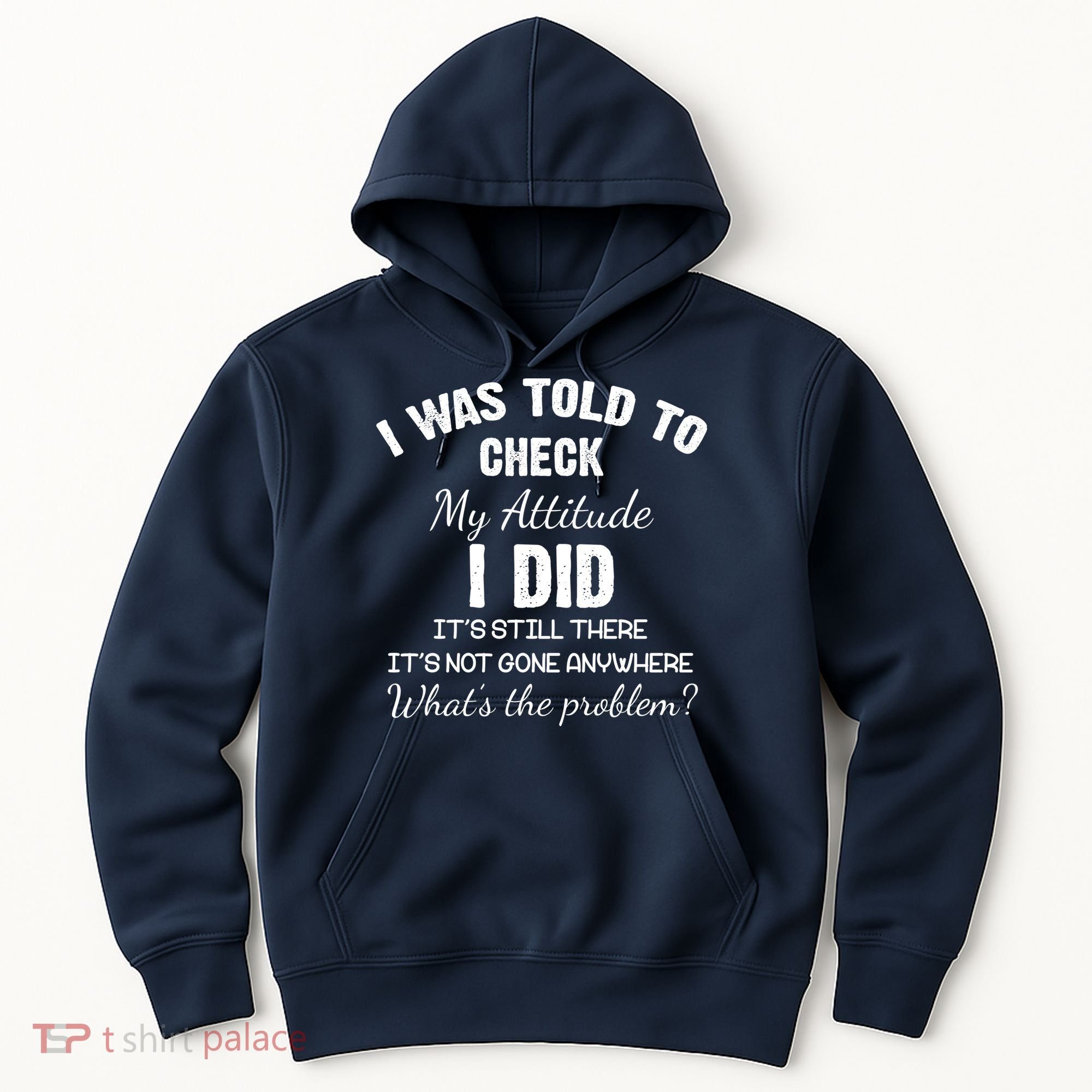 I Was Told To Check My Attitude I Did What's The Problem Hoodie