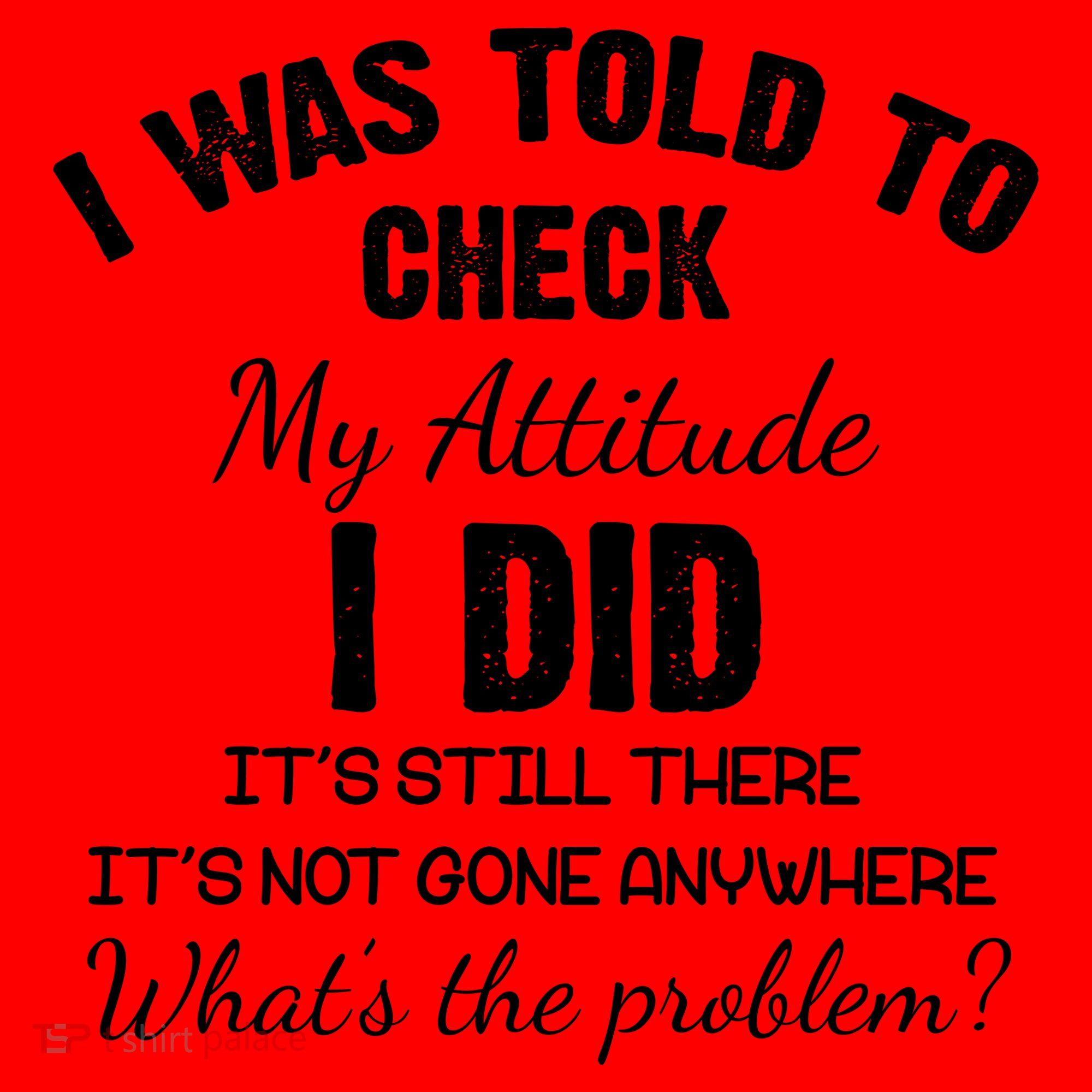I Was Told To Check My Attitude I Did What's The Problem Santa Hat