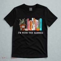 I'm With The Banned Banned Books Reading Books T-Shirt thumb 5