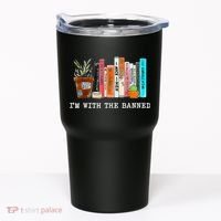 I'm With The Banned Banned Books Reading Books Tumbler thumb 0