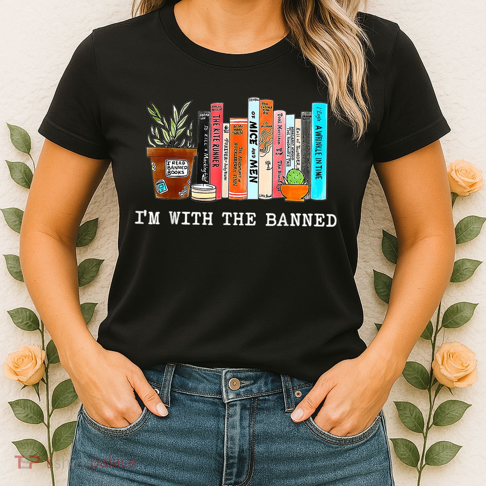 I'm With The Banned Banned Books Reading Books Women's T-Shirt