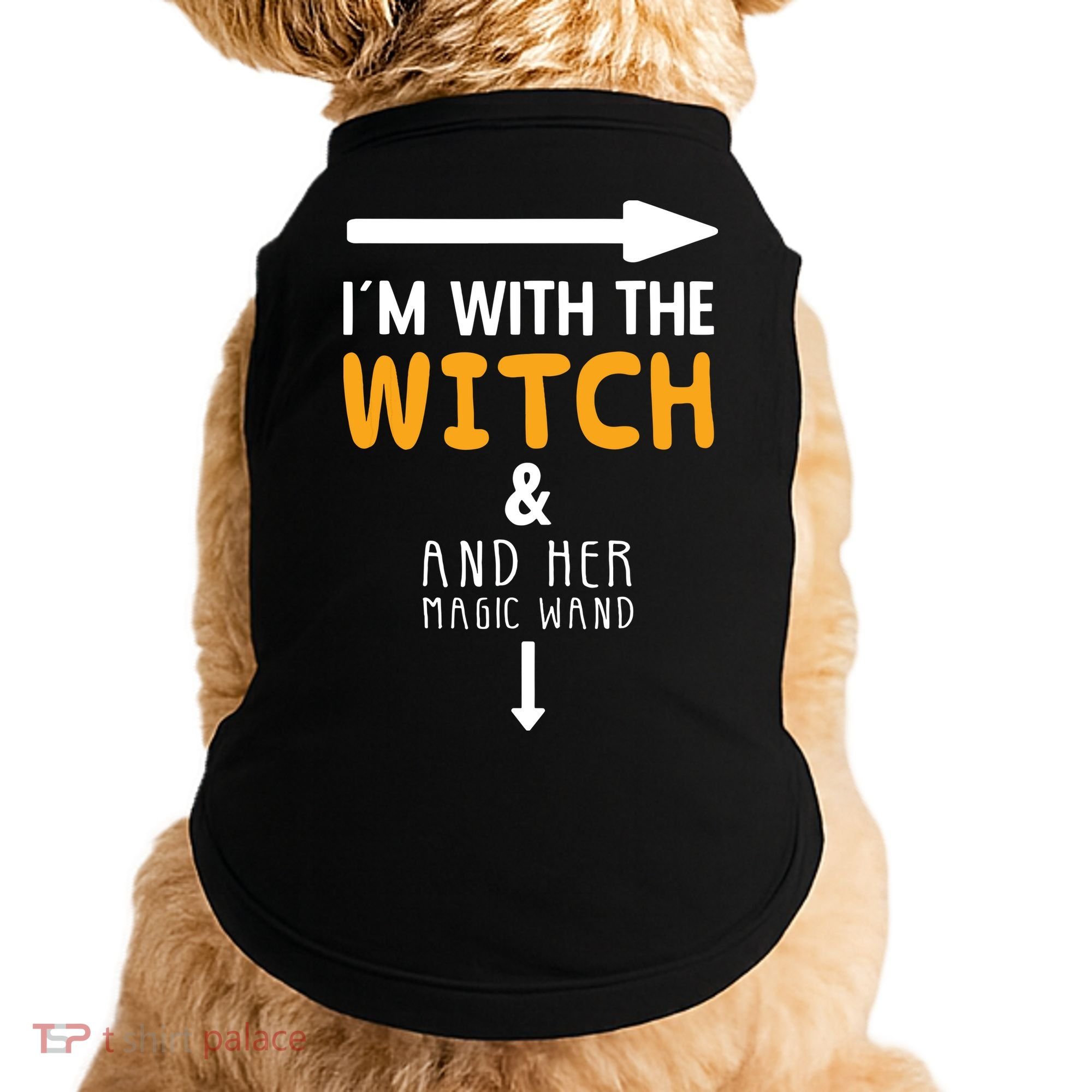 Im With The Witch Couples Costume For Halloween Doggie Tank