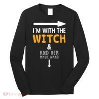Im With The Witch Couples Costume For Halloween Long Sleeve Shirt thumb 0