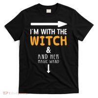 Im With The Witch Couples Costume For Halloween T-Shirt thumb 0