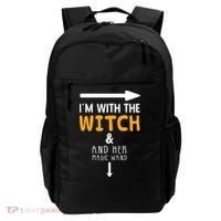 Im With The Witch Couples Costume For Halloween Backpack thumb 0