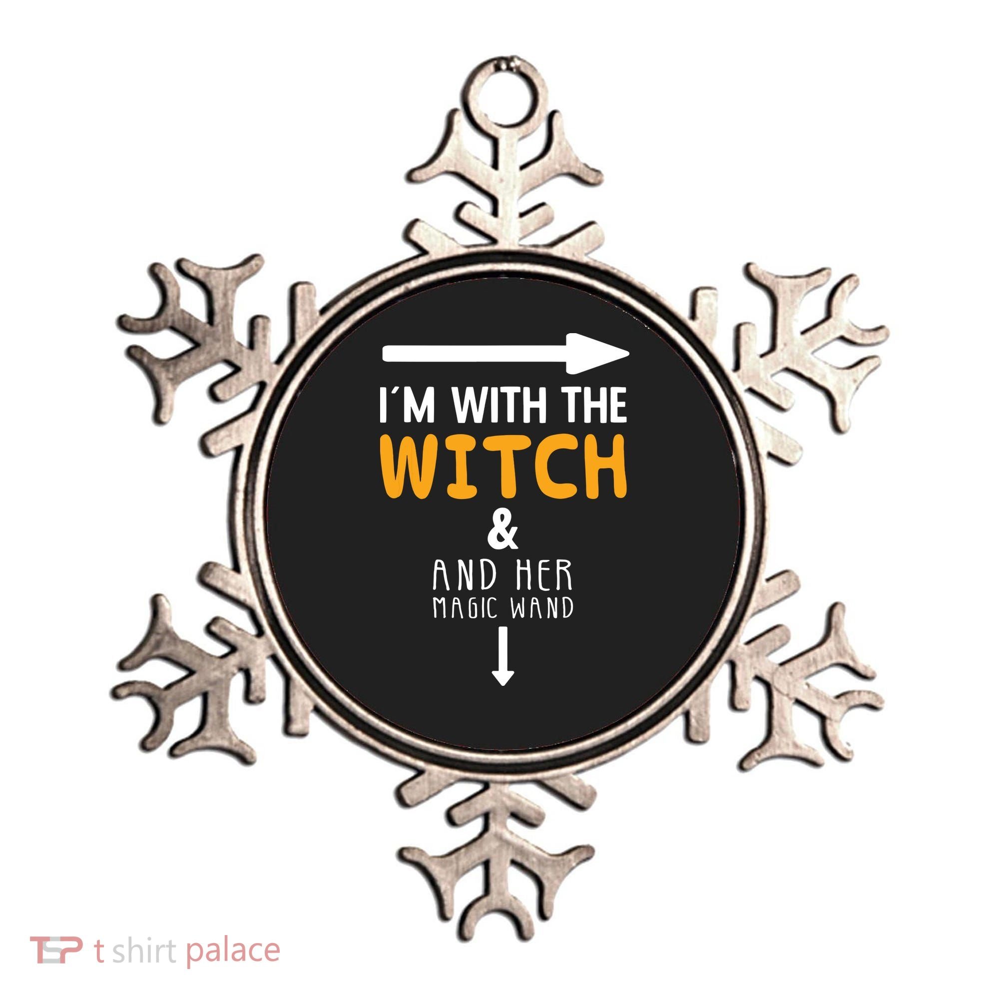 Im With The Witch Couples Costume For Halloween Ornament