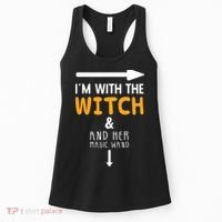 Im With The Witch Couples Costume For Halloween Women's Tank Top thumb 0