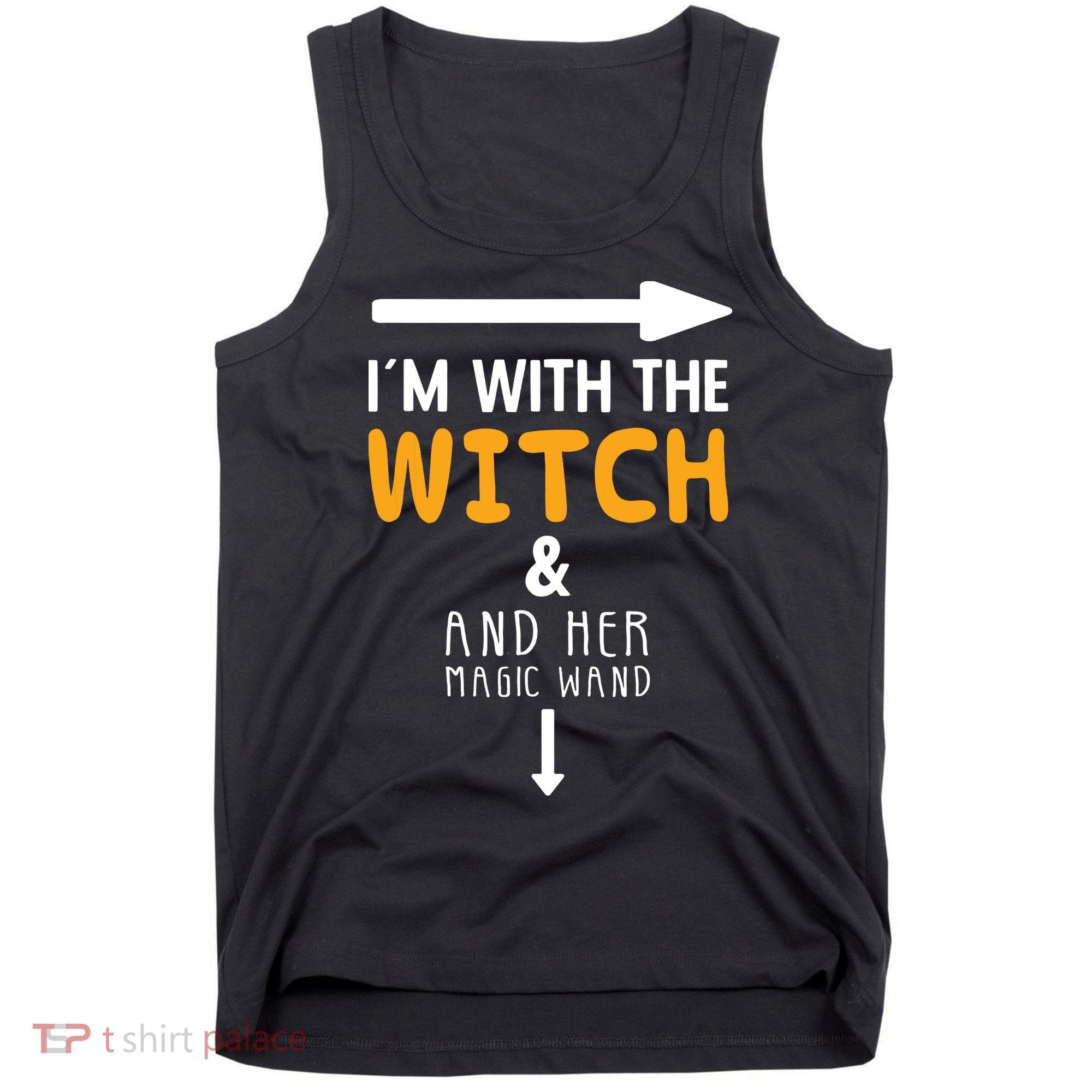 Im With The Witch Couples Costume For Halloween Tank Top