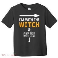 Im With The Witch Couples Costume For Halloween Toddler T-Shirt thumb 0