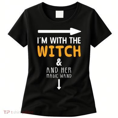 Im With The Witch Couples Costume For Halloween Women's T-Shirt