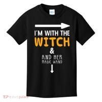 Im With The Witch Couples Costume For Halloween Kids T-Shirt thumb 0