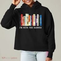 I'm With The Banned Ladies Heavyweight Boxy Pullover Hoodie thumb 0