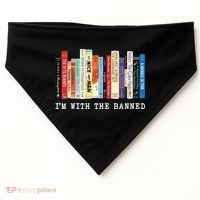 I'm With The Banned USA-Made Doggie Bandana thumb 0
